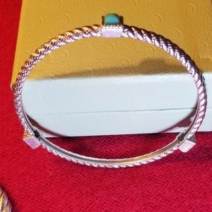 925 Ripka  turquoise bangle bracelet.